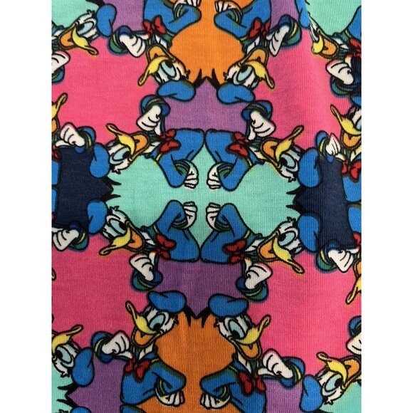 LulaRoe Disney Mae Kids Dress Donald Duck With Pockets Size 12 - Picture 3 of 4